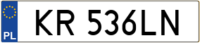 Trailer License Plate